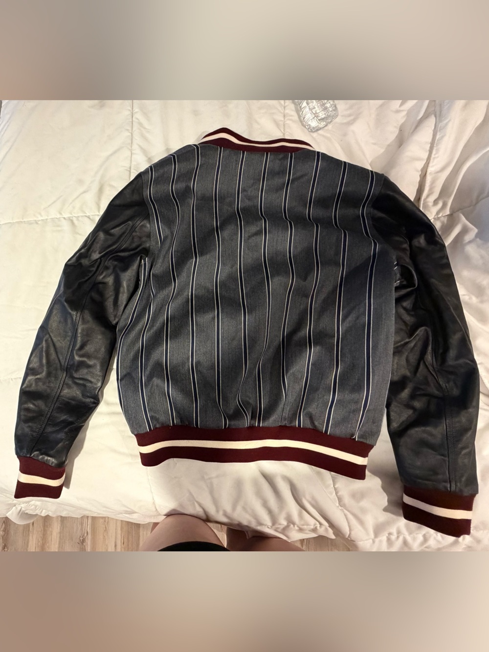 DSQUARED2 — grey and black man dc bomber jacket with stripe pattern - Picture 5 of 10